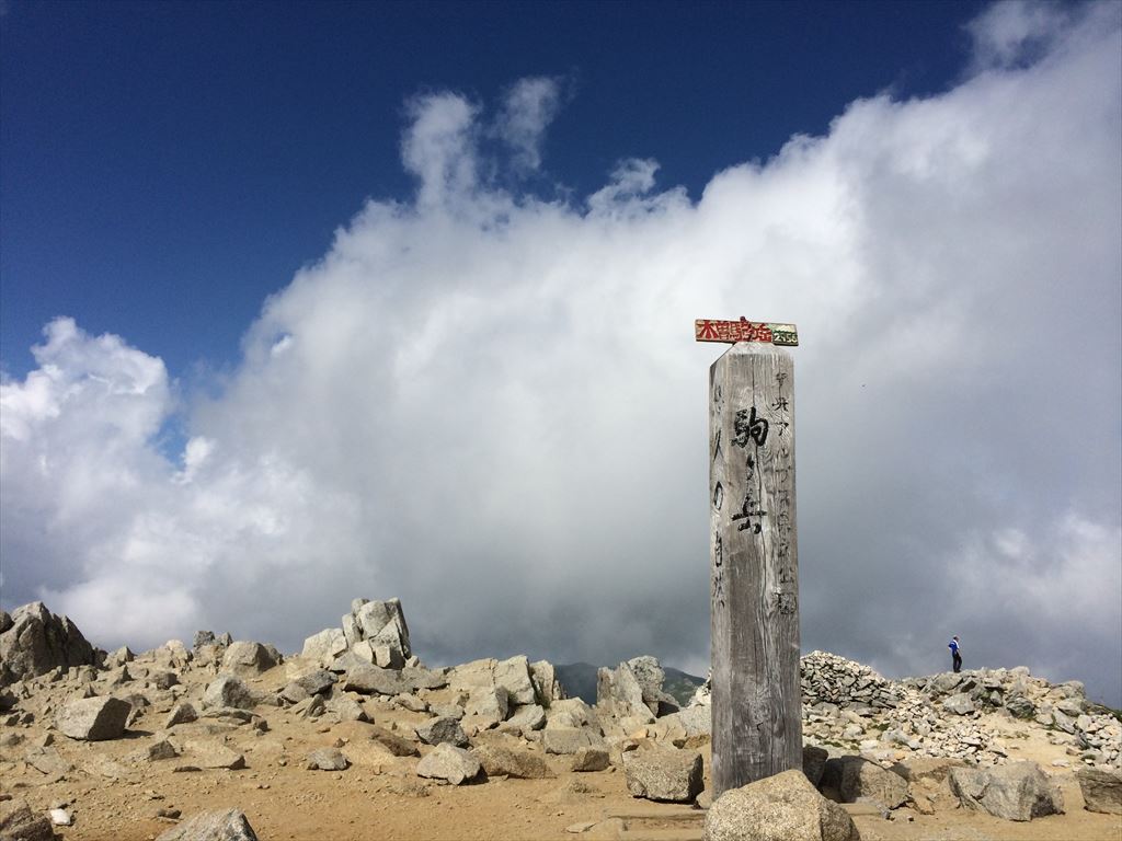 木曽駒ヶ岳  日帰り登山　天空の千畳敷カールと夏雲の峰(2015.7.31)